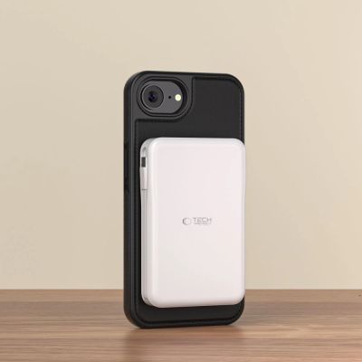 2. Tech-Protect Wallet MagSafe Case for iPhone 16e / 17e - Matte Black