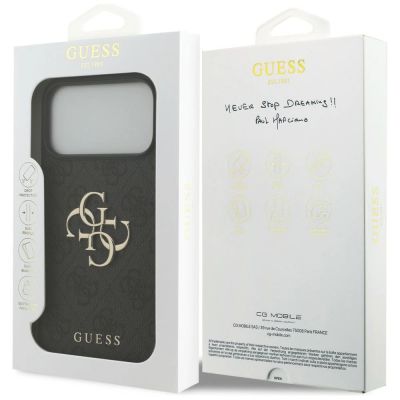 8. Guess 4G Big Logo Case for iPhone 17 Pro Max / 18 Pro Max - Black