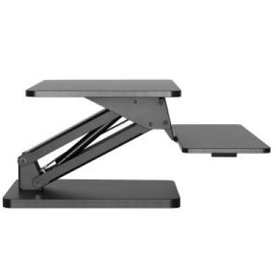 2. Maclean MC-882 Desk Stand for Keyboard, Monitor, or Laptop. For sitting and standing work. Gas spring. Black.