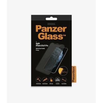 3. PanzerGlass E2E Super+ privacy tempered glass for iPhone X / XS / 11 Pro - with black frame