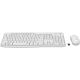 8. Logitech MK295 Silent Wireless Combo Keyboard Mouse Included Office USB QWERTZ German White