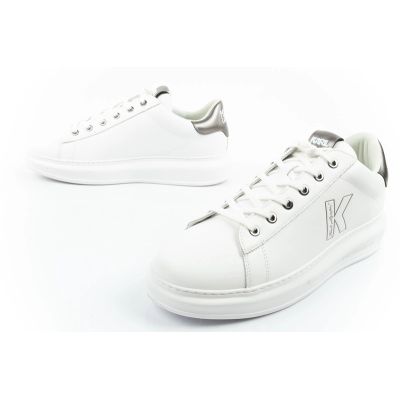 8. Karl Lagerfeld men's shoes sneakers Kapri natural leather white
