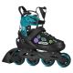 NA2053A VIBE TURQUOISE ROLLER SKATES SIZE XS(29-32) NILS EXTREME