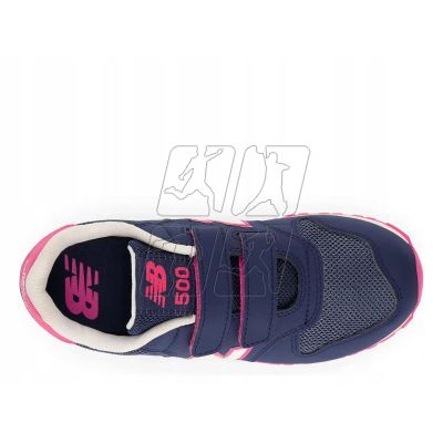 3. Boy/girl sports shoes New Balance NB 500 suede sneakers navy blue (PV500VP1)