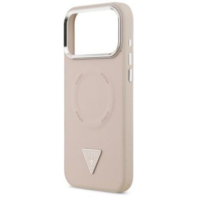 6. Guess Triangle Logo MagSafe Case for iPhone 17 Pro Max - Pink