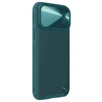 4. Nillkin CamShield Leather S Case iPhone 14 Pro Max case with camera cover green