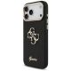 2. Guess Fixed Glitter Big 4G Metal Frame case for iPhone 17 Pro Max - black