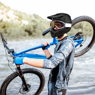 14. Wozinsky Full Face Bike Helmet with Detachable Visor 60-62 cm - Black