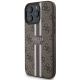 2. Guess 4G Printed Stripes MagSafe Case for iPhone 16 Pro Max - Brown