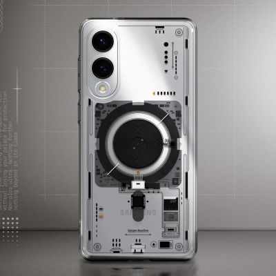 8. Spigen Ultra Hybrid Mag Case with MagSafe for Samsung Galaxy S25 Edge with Print - Transparent