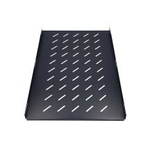 Extralink 1U 750mm Black | Shelf | 19", 752 x 472mm, point-mounted, for 1000mm deep cabinets