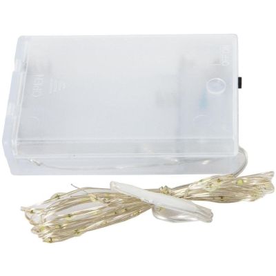 4. BATTERY-OPERATED WIRE LAMPS GARLAND 40 LED MULTICOLOR