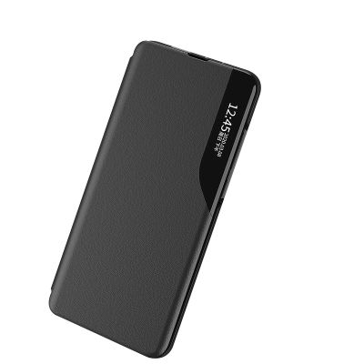 6. Eco Leather View Case cover for Samsung Galaxy A24 4G with a flip stand black