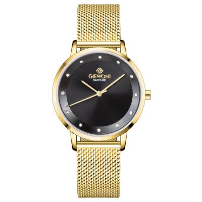 Giewont Sapphire Gold Black Women's Watch GW4130-B3