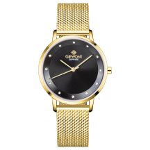 Giewont Sapphire Gold Black Women's Watch GW4130-B3