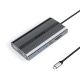 Orico XDR 12in1 USB-C Docking Station USB-A USB-C 2x HDMI 4K 60Hz DisplayPort 4K 60Hz RJ45 Gigabit PD 100W SD and microSD Card Reader - Gray