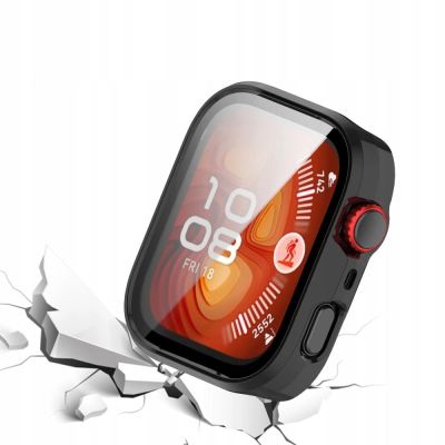3. Tech-Protect Defense Case for Huawei Watch Fit 4 - Transparent