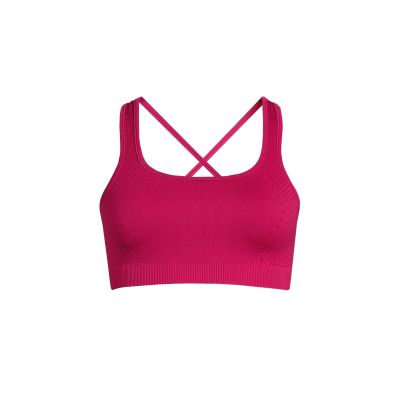 CASALL Scallop Seamless Bralette top, pink