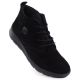 8. Women’s black suede leather ankle boots Rieker Z0022-00