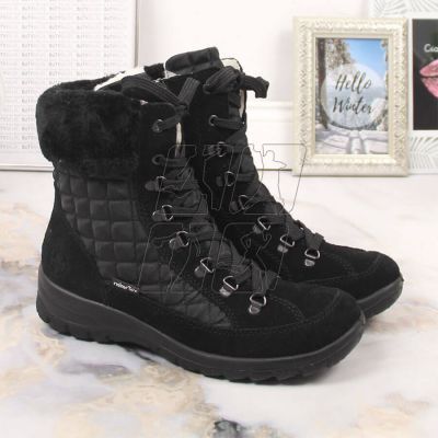 5. Waterproof leather snow boots Rieker W RKR561