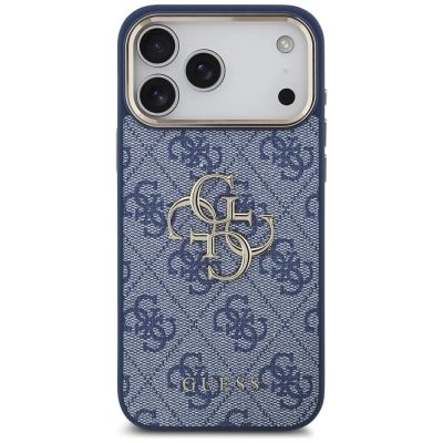 3. Guess 4G Big 4G Classic Logo Case for iPhone 18 Pro Max / 17 Pro Max - Blue and Gold
