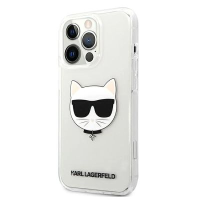 2. Karl Lagerfeld Choupette Head Case for iPhone 13 Pro Max - Transparent