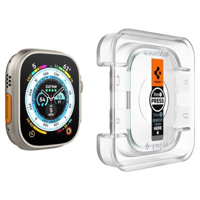 3. Spigen Glas.tR EZ Fit tempered glass for Apple Watch Ultra / Ultra 2 (49 mm) - 2 pcs.