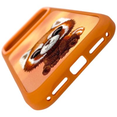 2. Nimmy Big Eyed Pet 2.0 Raccoon case for iPhone 17 Pro Max - orange