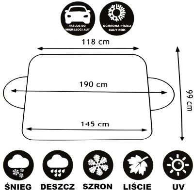 4. DUNLOP Anti-Frost Sunshade for Car Windows 145 x 90 cm