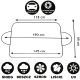 4. DUNLOP Anti-Frost Sunshade for Car Windows 145 x 90 cm