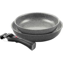 BALLARINI TORRE Set of 2 frying pans (24 + 28 cm) 1H