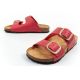 7. Bio Bio Women's slippers, profiled flip-flops, natural leather