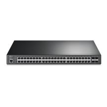 TP-Link JetStream TL-SG3452P Managed Network Switch L2/L3 Gigabit Ethernet (10/100/1000) PoE Support 1U Black