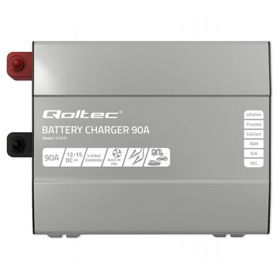 4. Monolith Charger for LiFePO4 AGM GEL SLA Batteries 90A 12V, Fast Charging