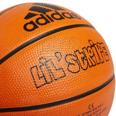 4. Basketball ball adidas Lil Strip Mini Ball HM4973