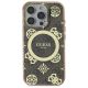 3. Guess IML Peony On 4G Background MagSafe Case for iPhone 16 Pro - Brown