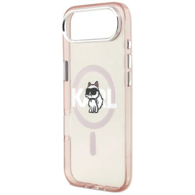 6. Karl Lagerfeld IML Choupette Sketch Logo MagSafe Case for iPhone 17 Air - Pink