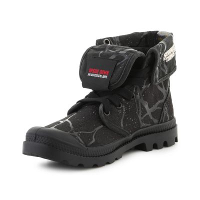 3. Palladium Stranger Things BAGGY HOPPER TUNNELS Women's 94625-008-M Black