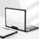 5. Tech-Protect SmartShell Pro case for MacBook Air 13" 2023-2025 M2 / M3 / M4 - transparent and black