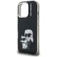 6. Karl Lagerfeld IML Aquarelle Karl & Choupette & Logo iPhone 16 Pro Case Black