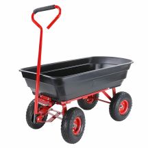 AWTOOLS GARDEN TROLLEY / 4-WHEEL DUMP TRUCK 75L