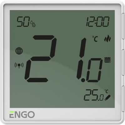 ENGO Controls EONE-230W temperature controller, 230V, white, Internet, flush-mounted, ZigBee