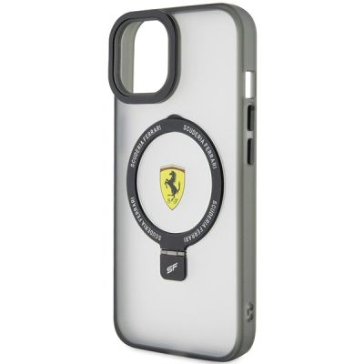 6. Ferrari FEHMP15SUSCAK iPhone 15 6.1" black/black hardcase Ring Stand 2023 Collection MagSafe