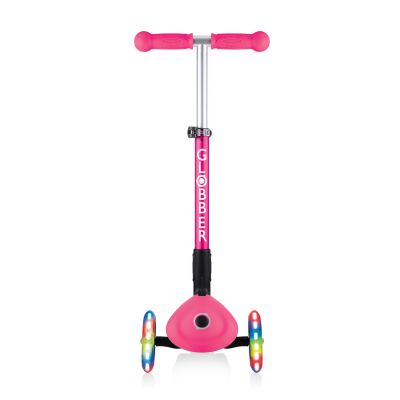 5. Globber Foldable Lights Fuchsia Jr 437-110 3-Wheel Scooter