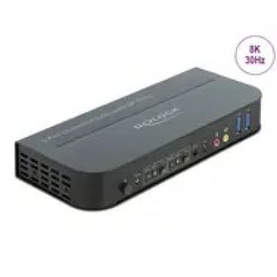 5. KVM Switch DisplayPort 1.4 8K with USB 3.0 and Audio - KVM / audio / USB switch - 2 ports