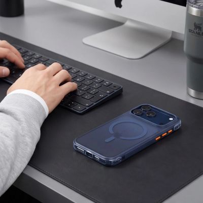 15. Tech-Protect MagAir MagSafe CC Case for iPhone 18 Pro / 17 Pro - Matte Dark Blue