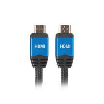 Lanberg Premium CA-HDMI-20CU-0010-BL cable (HDMI M - HDMI M; 1m; black)