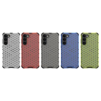 4. Honeycomb case for Samsung Galaxy S23+ armored hybrid cover blue