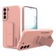 Wozinsky Kickstand Case silicone case with stand for Samsung Galaxy S22+ pink