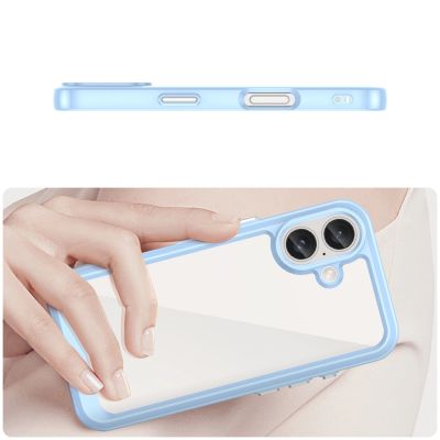 4. Outer Space Case with Gel Frame for iPhone 16 Plus - Blue